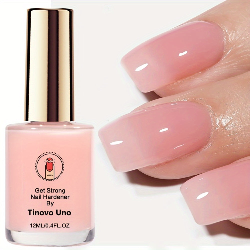 Pink Nail Hardener 12ml for Natural Sheer Pink Nails Shine Gloss
