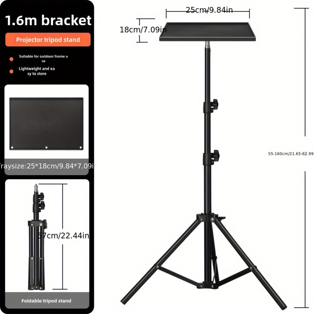 Adjustable Carbon Steel Tripod Stand for Projectors Cameras and Laptops