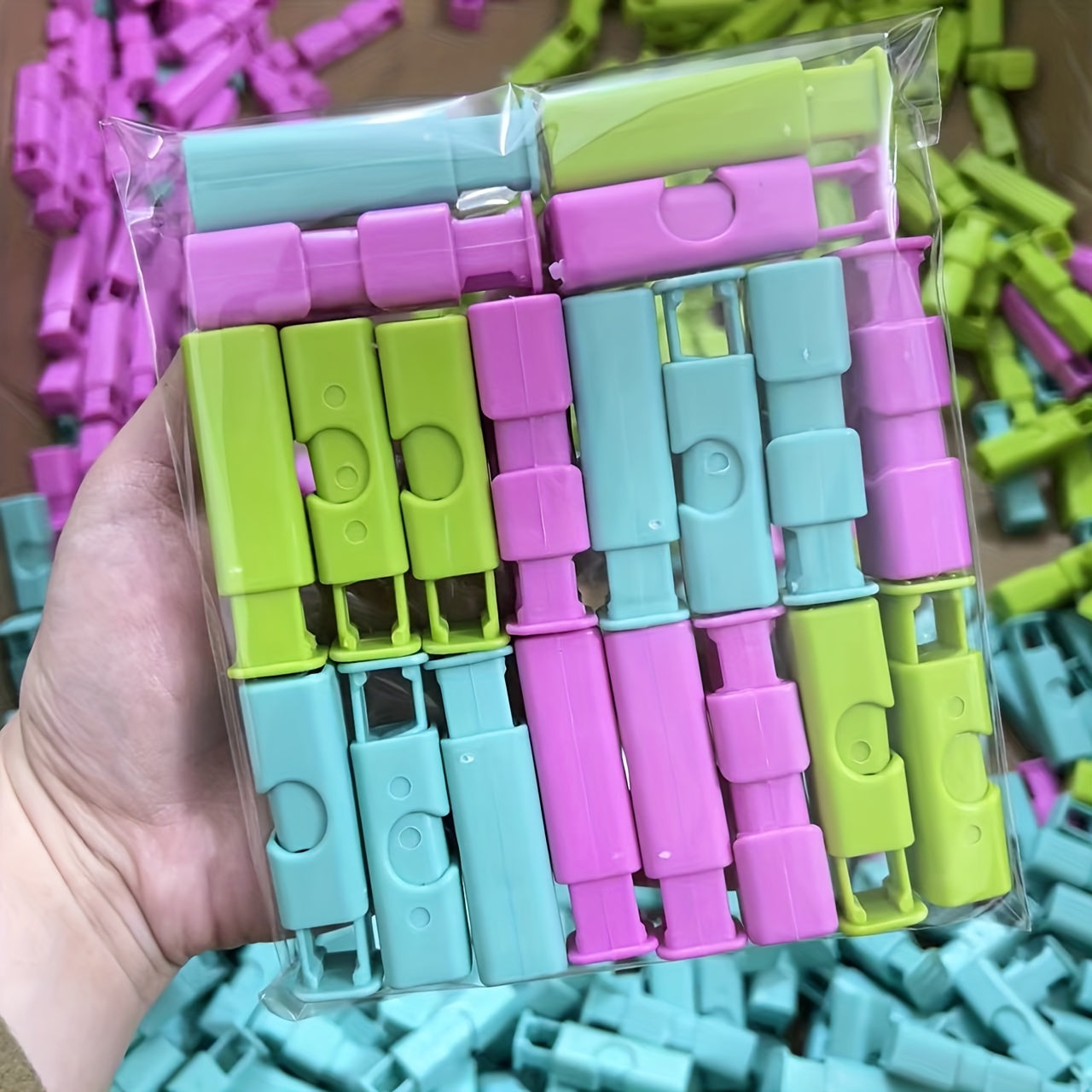 Juego de 12 o 15 clips para pan y bagels, sellado con bloqueo de presión fácil, utensilios de cocina