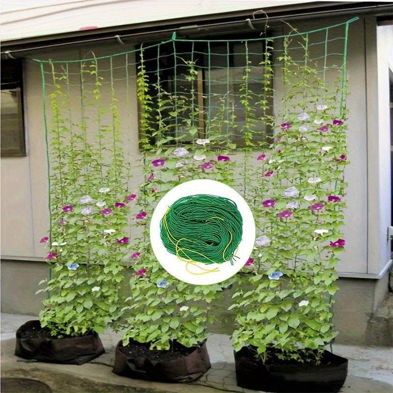 Green Reusable Garden Trellis for Climbing Plants Support for Vegetables and Vines