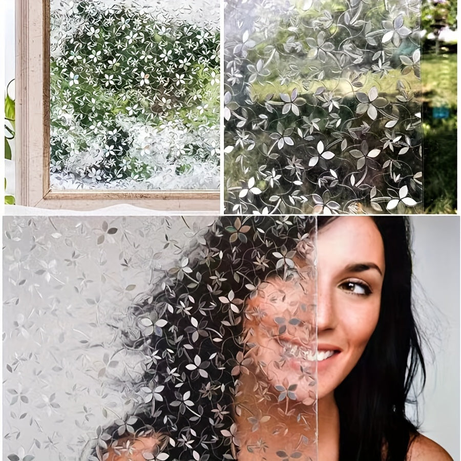 Self-Adhesive PVC Glass Window Film Waterproof UV-Resistant Transparent Opaque