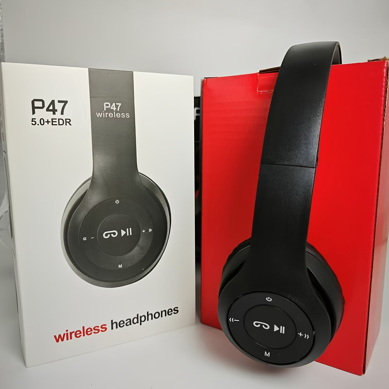 Auriculares inalámbricos over-ear con aislamiento de ruido, controles de voz, batería recargable