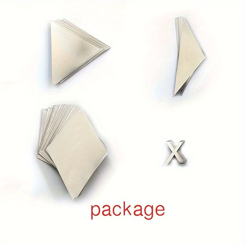 58pcs Diamond-Shaped Acrylic Mirror Wall Stickers for Living Room Bathroom Decor