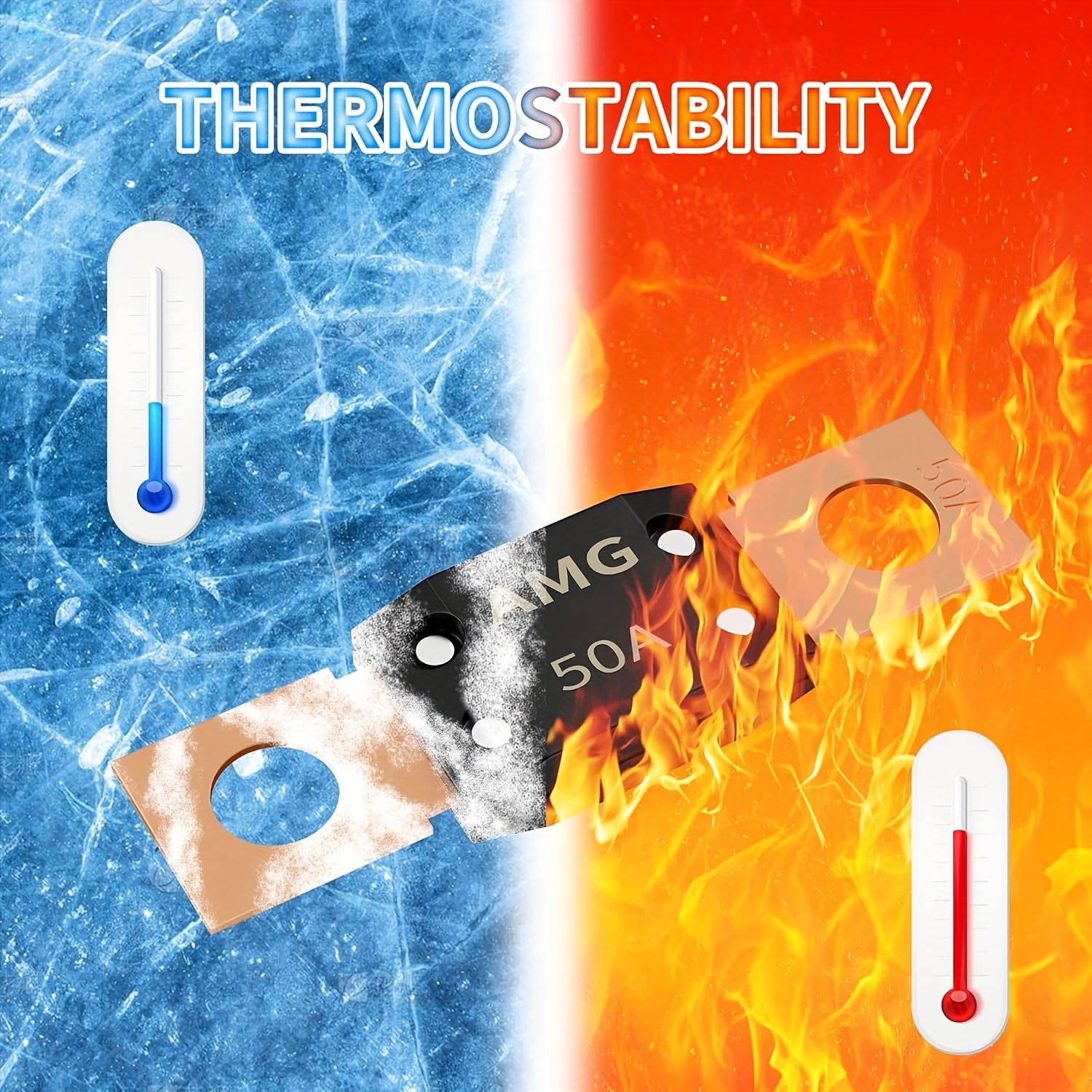 Avtomobillar uchun 30A-300A yuqori oqimli bolt-chiqish bilan avtomobil sig'imi tutgichi