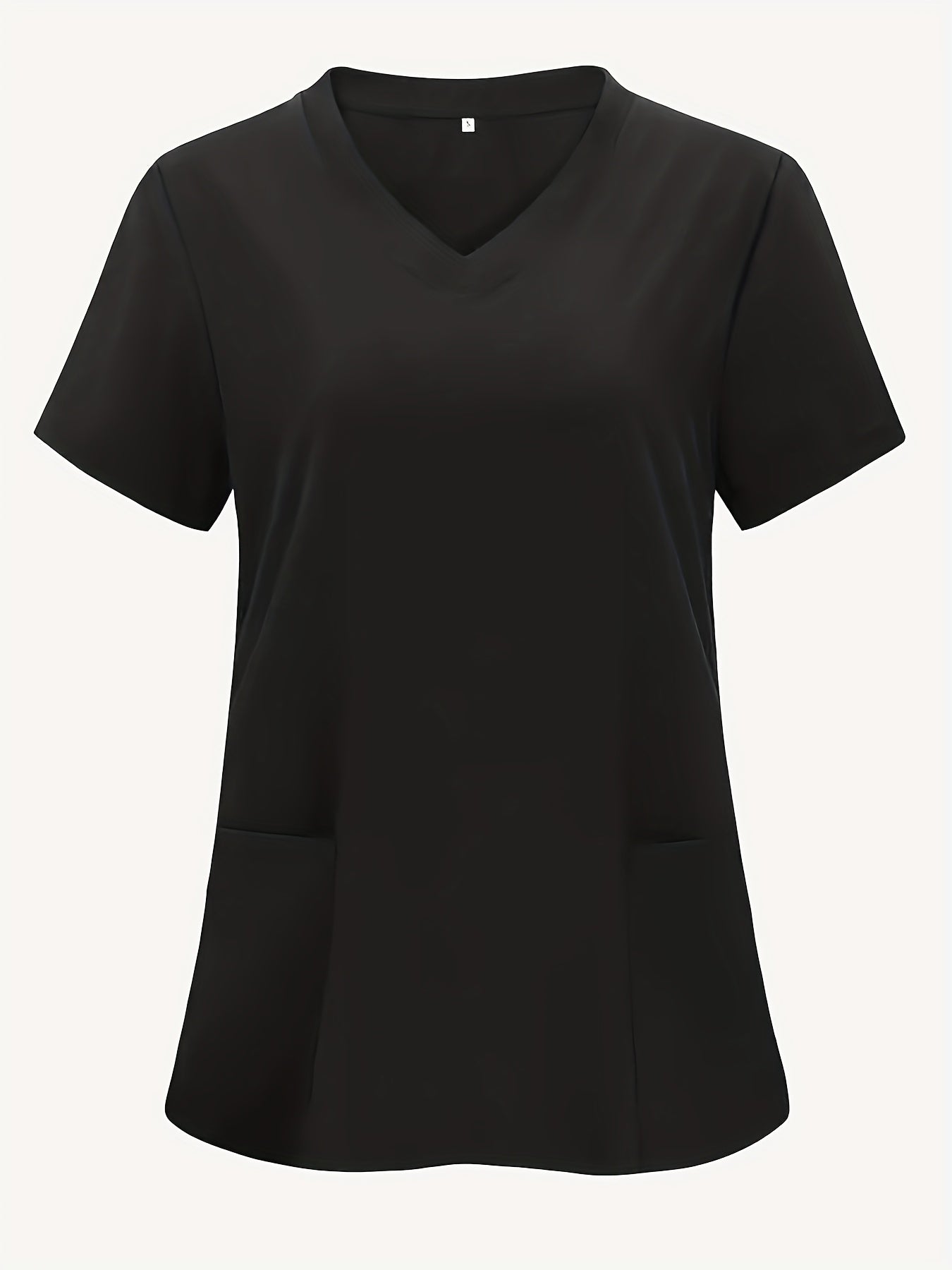 Women's Plus Size Casual T-Shirts - Double Pocket Short Sleeve Tees