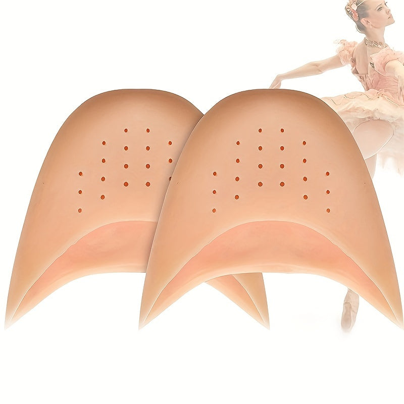 Girls Silicone Ballet Pointe Shoe Protectors 2/4 Pairs Soft Padded Toe Guards White Yellow
