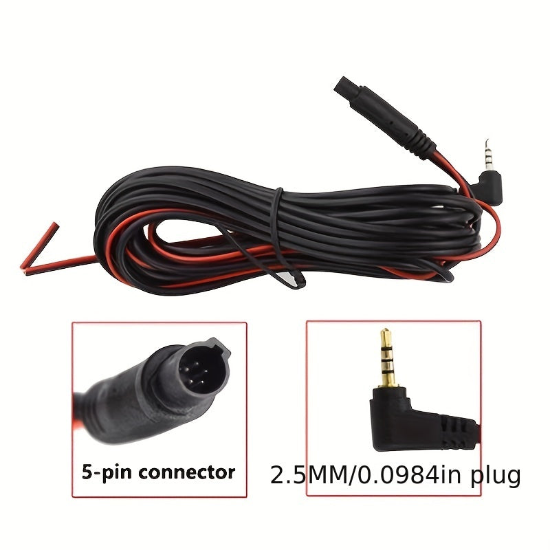 Car Dash Cam 5.5m Extension Cable for Reverse Recording No Battery
