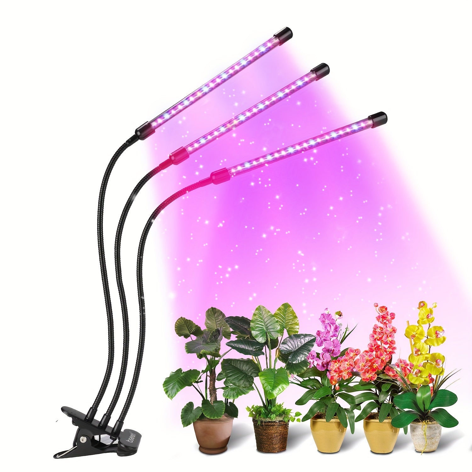 High-Intensity Full Spectrum LED Grow Light for Indoor Plants with Automatic Timer