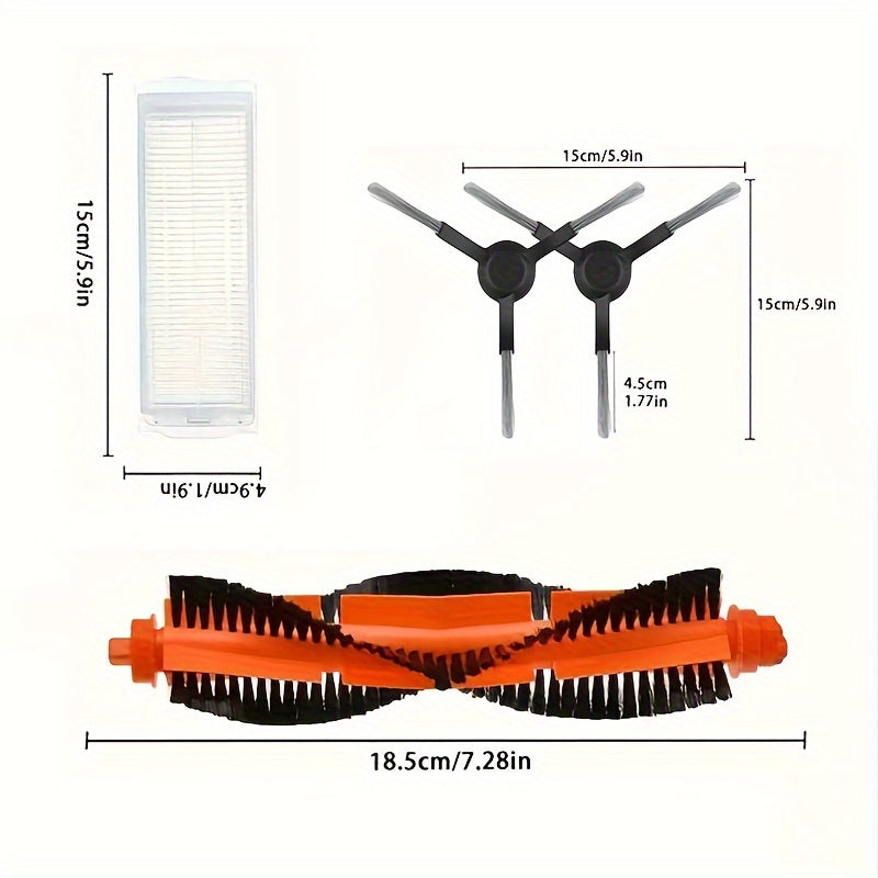 Replacement Parts Kit for Robot Vacuum Mop 2S Pro Main Brush Side Brush HEPA Filter