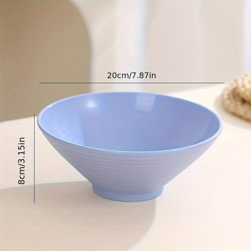 1 yoki 4 ta mustahkam 8 dyuymli Lamian Noodles idishlari to'plami, 35oz sig'im, mikroto'lqinli pech va idish yuvish mashinasida xavfsiz, turli ranglarda makaron, don va atıştırmalıklar uchun ko'p qirrali.