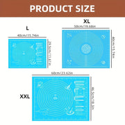 EVA Non-Stick Silicone Baking Mat with Measurement Guide for Pizza Cakes