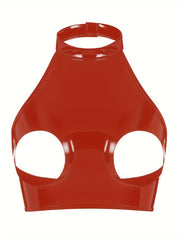 Women's Luminous Hollow Neckline Blouse Top Stylish Casual Wear