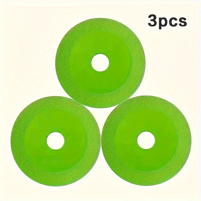 3 dona Mangan mantiqli po'latdan yasalgan shisha kesish disklari, keramik plitka, shisha shishasi kesish va silliqlash uchun