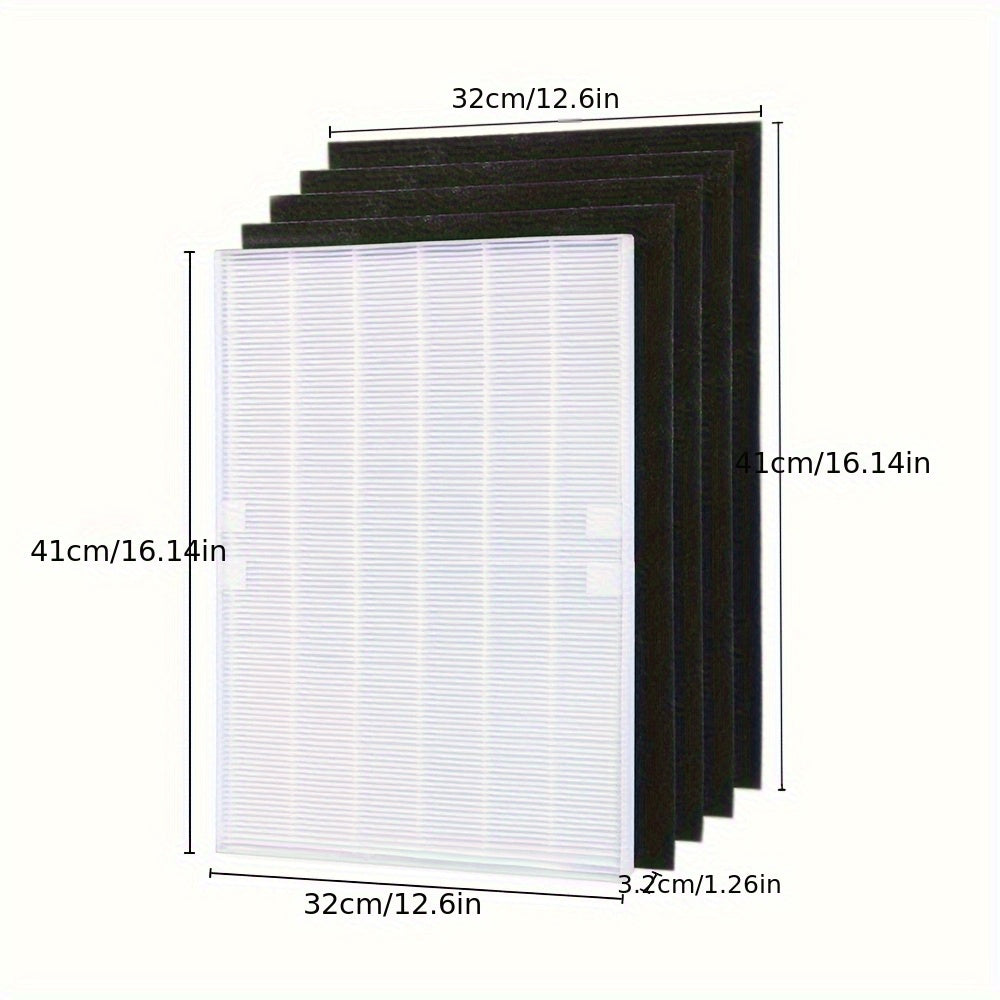 Air Purifier Filter Set Carbon Pre-Filters Main HEPA for Home Use
