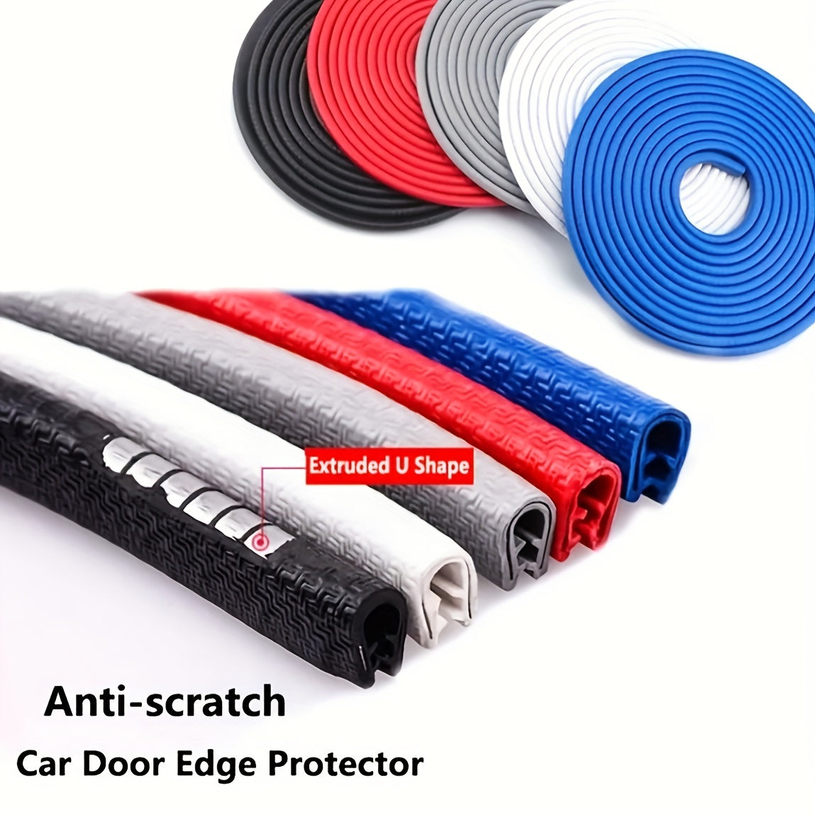 Universal Car Door Edge Protector 5M Steel Strap Anti-Scratch Easy Install
