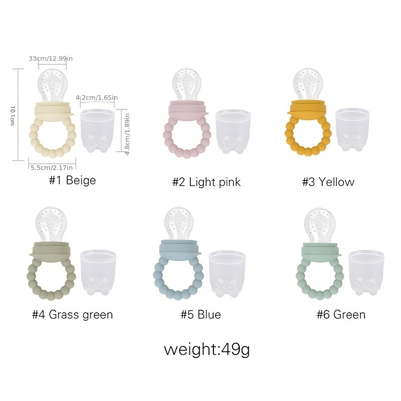 Baby Silicone Pacifier with Fruit and Vegetable Feeder for Supplemental Feeding