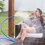 Портативная уличная система охлаждения с туманом с регулируемой высотой и латунными распылителями