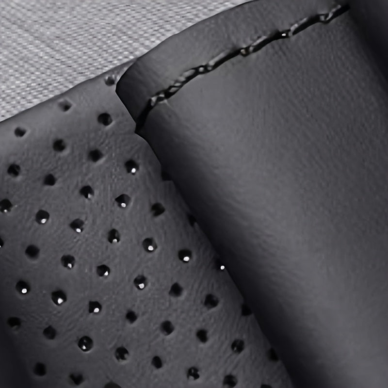 Leather Steering Wheel Cover for Car, Universal Fit, Dustproof and Durable