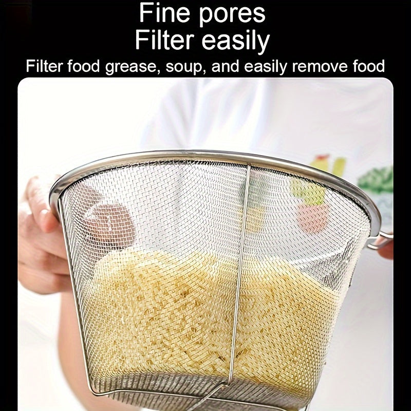 Stainless Steel Frying Basket for French Fries Food Heat Resistant Snack Strainer