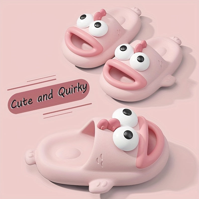 Unisex Cartoon Clownfish Slip-On Slippers Cushioned EVA Indoor Outdoor