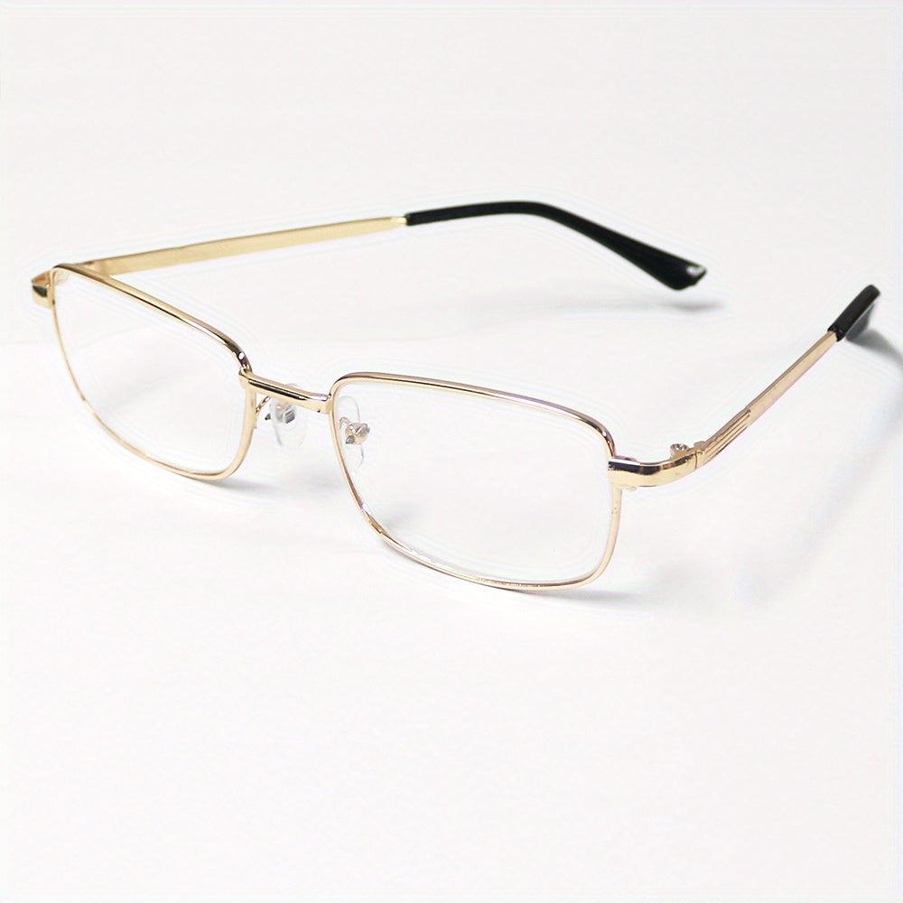 Unisex Reading Glasses with Scratch-Resistant Lenses and Full Alloy Frame
