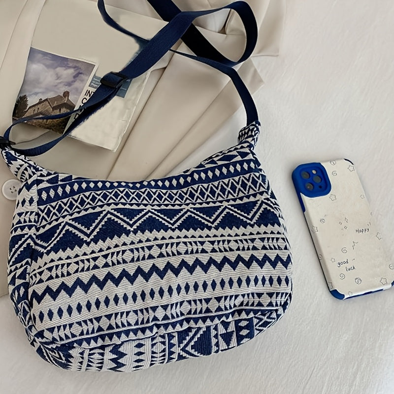 Голубая нейлоновая сумка-тоут на одно плечо с молнией, повседневная коллекция весна-лето