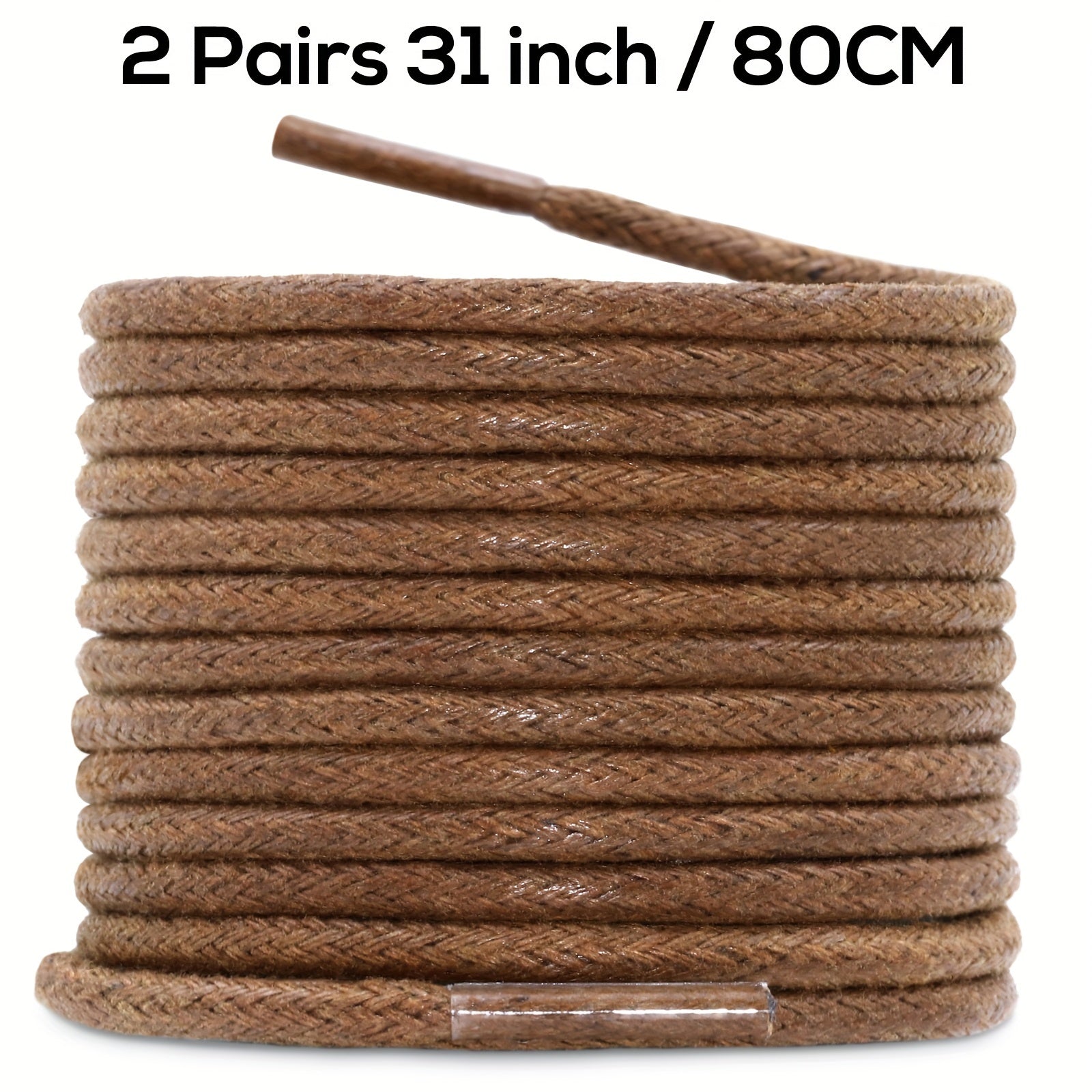 Unisex Waxed Shoelaces 0.25cm Thick Round Replacement Multi-Coloured 4 Pairs