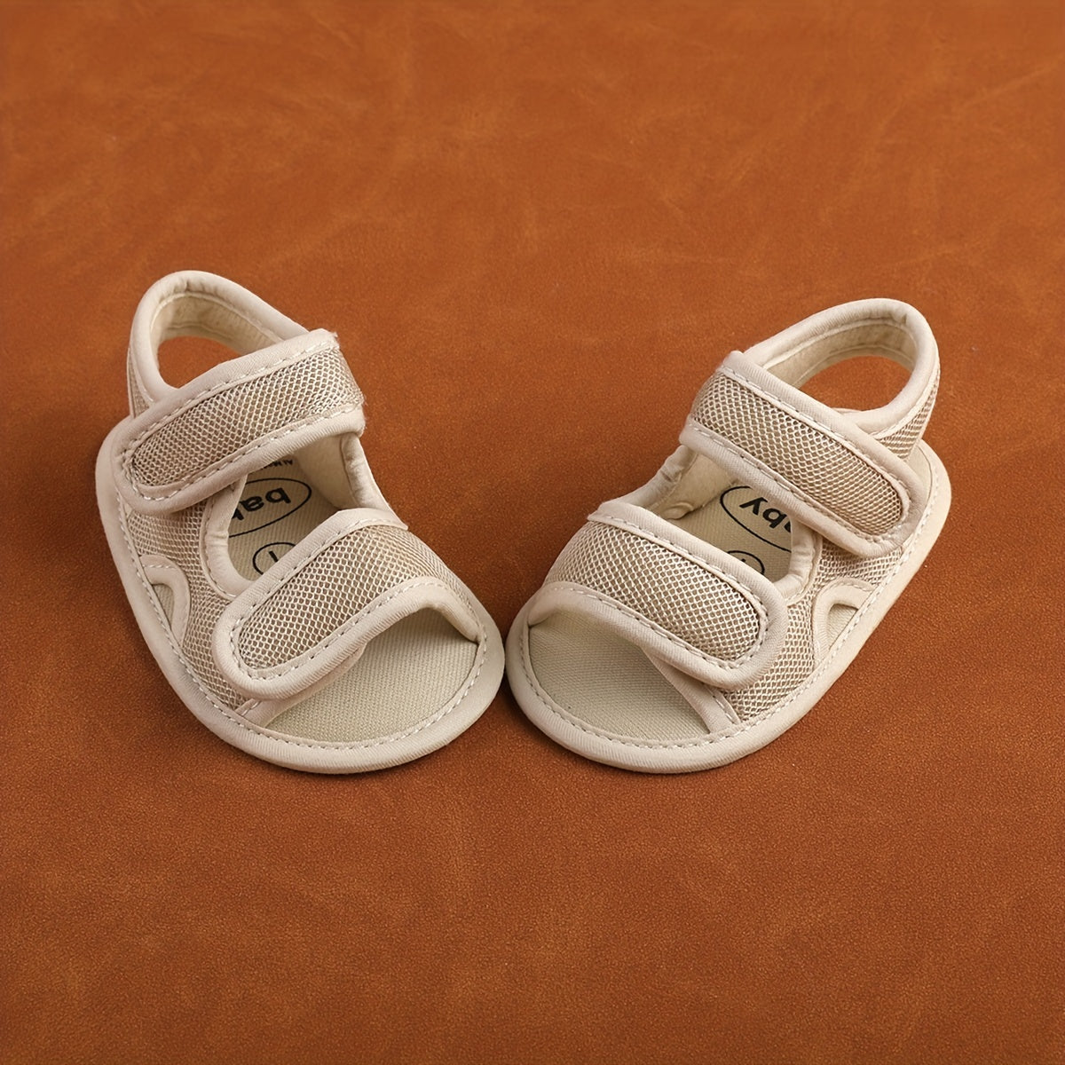 Kichkina qizlar va erkaklar uchun nafas oladigan tarmoq sandallari, ochiq barmoqli, sozlanadigan bahor va yoz poyafzali