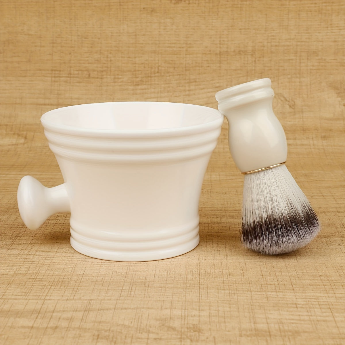 Cepillo de afeitar para hombres, brocha de maquillaje, herramienta de limpieza facial con espuma