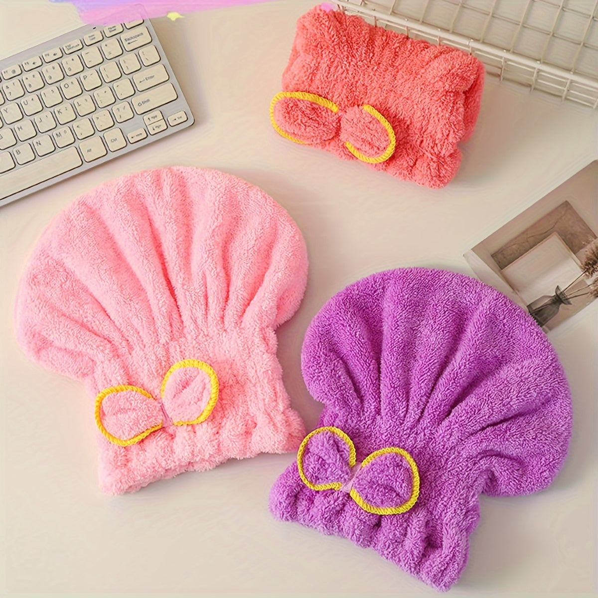 Microfiber Hair Towel Quick Dry Absorbent Turban for Women and Men