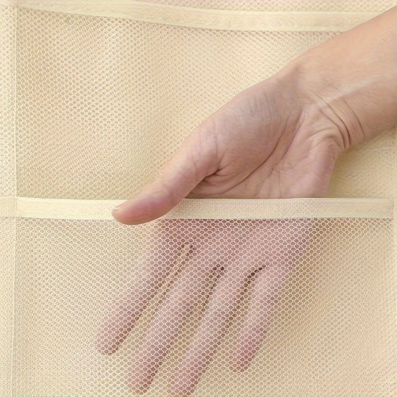 Double-Sided Hanging Underwear Organizer with Grids Foldable Storage for Socks Bras