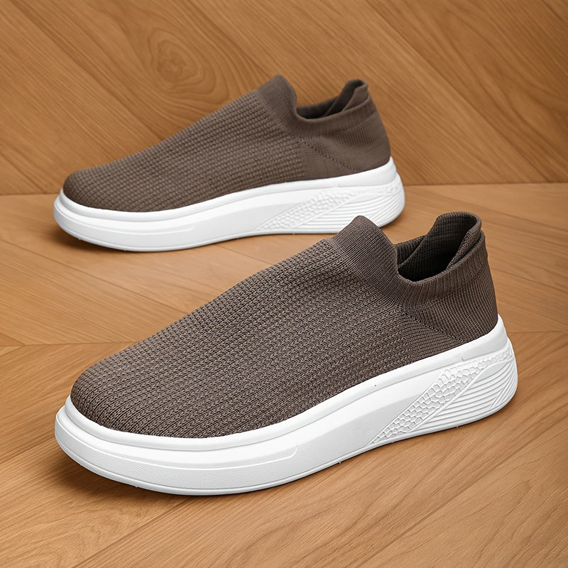 Men's Breathable Slip-On Sneakers for Casual and All-Season Wear