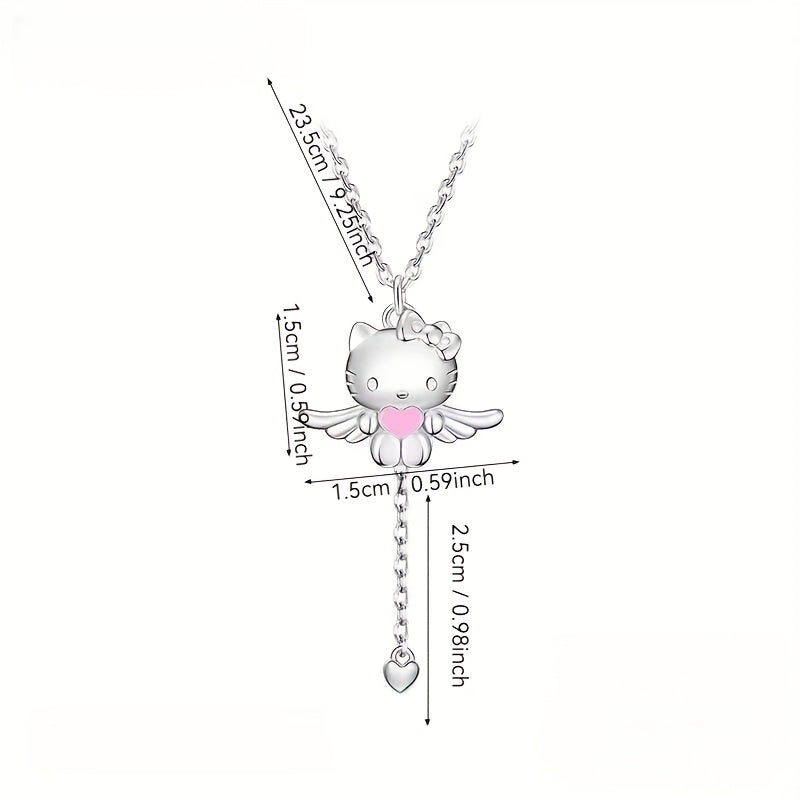 Collar con colgante de ala de cobre para mujeres y niñas, joyería sencilla y bonita, regalo