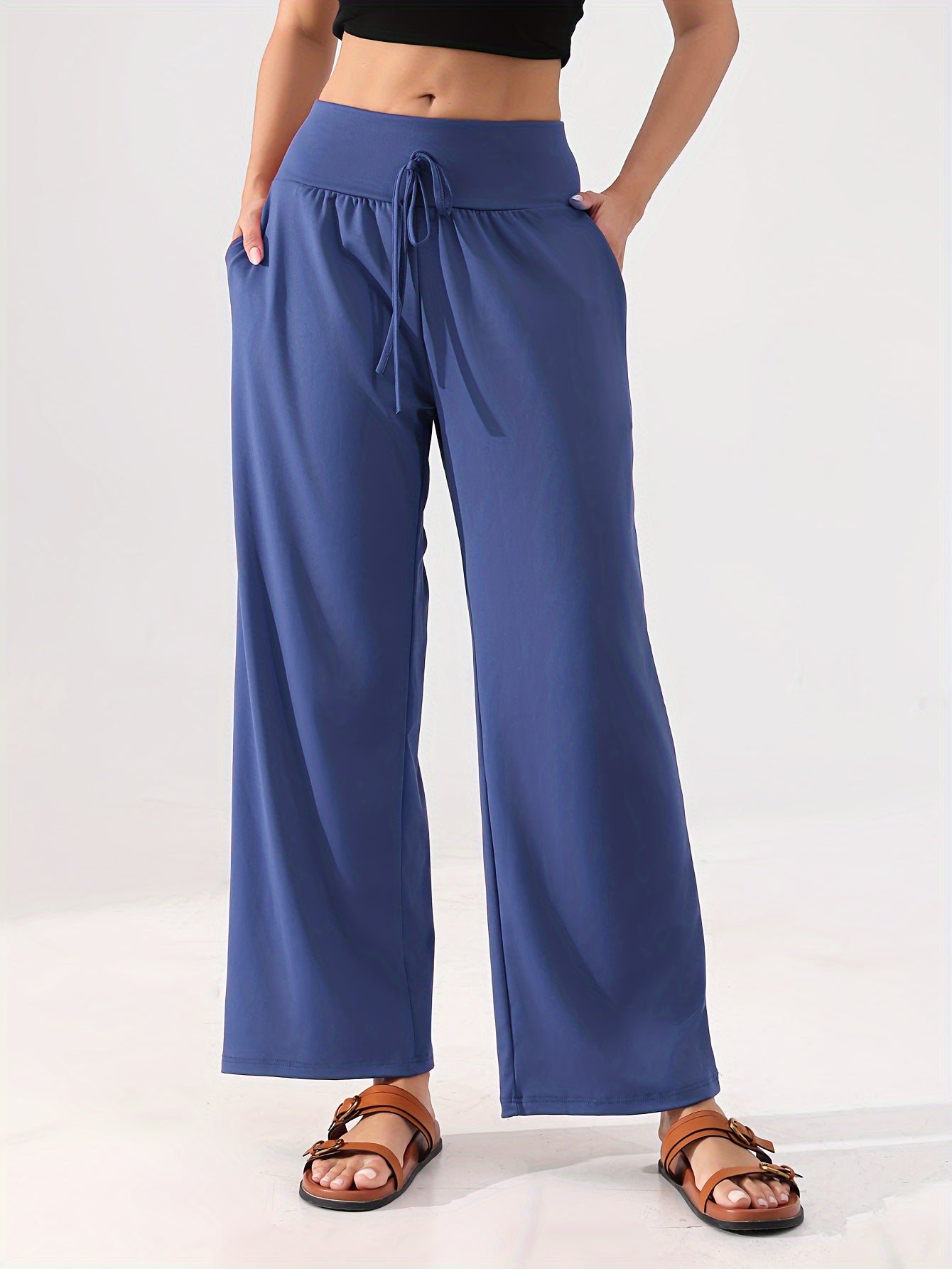 Plus Size Yoga Pants Set of 5 High-Waisted Loose Wide-Leg for Dance Pilates Fitness