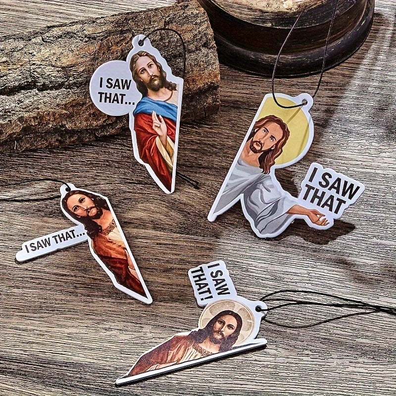 4 dona Avtomobil havo tozalovchi havo tozalash uchun osma aksessuarlar, xushbo'y, Xristian bezaklari, Erkaklar va Ayollar uchun