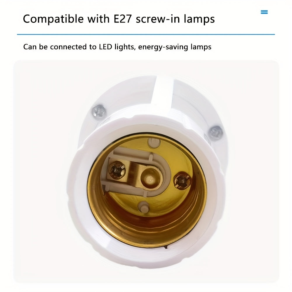 360° PIR Motion Sensor Light Socket E27 Base AC Hardwired 85-265V Adjustable Delay