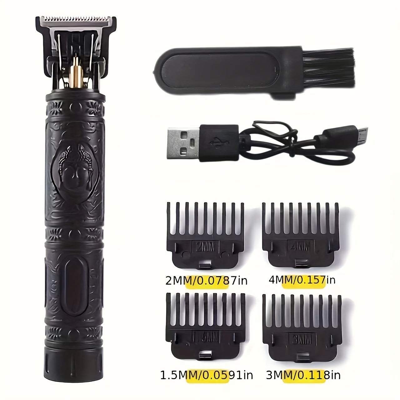 Men's Electric Shaver USB Rechargeable Hair Clipper with 36V Lithium Battery