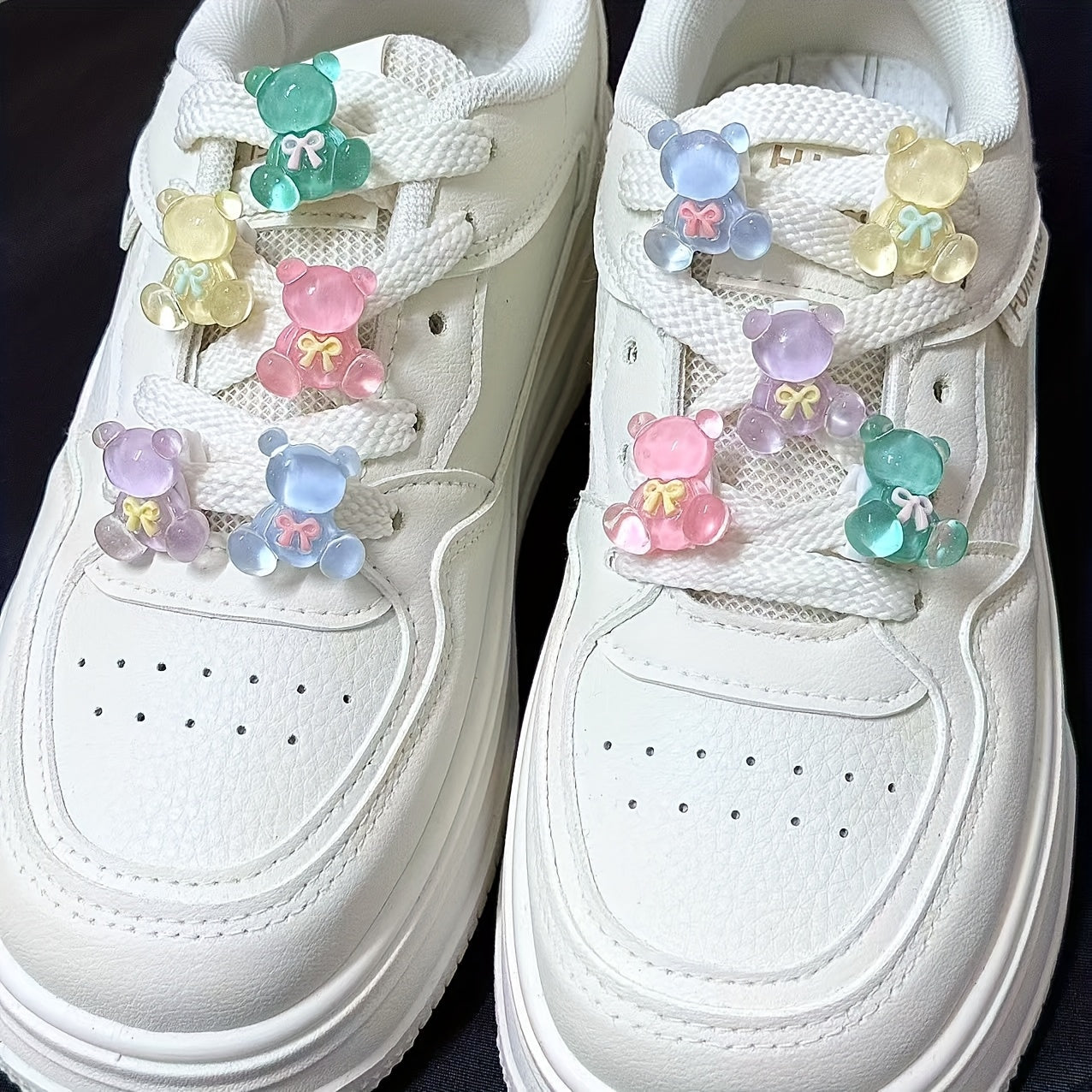 Unisex Cartoon Bear Shoe Buckles Set for Sports Shoes Shoe Lace Decorations