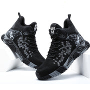 Women's Safety Work Shoes Breathable Mesh Toe Anti-Smash Slip-Resistant Black