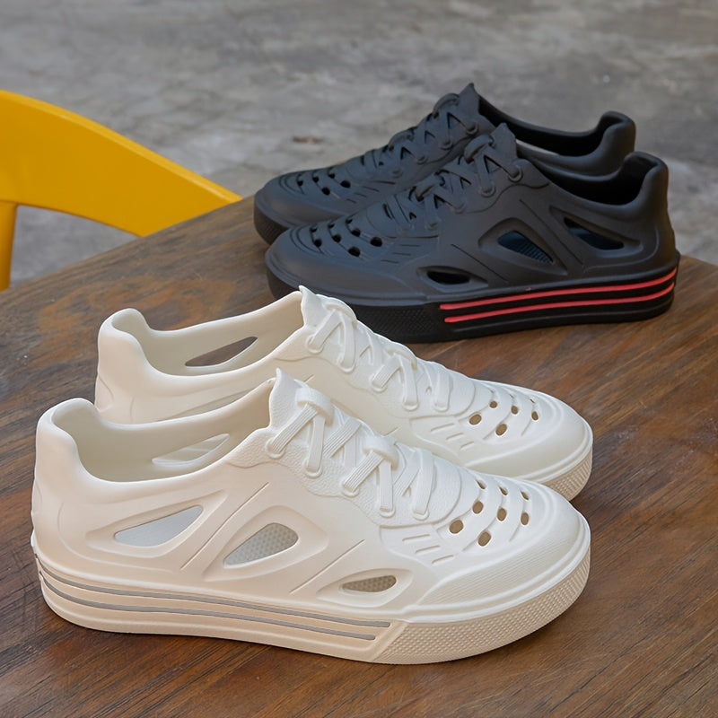 Unisex EVA Water Shoes Lightweight Breathable Beach Garden Casual Black White