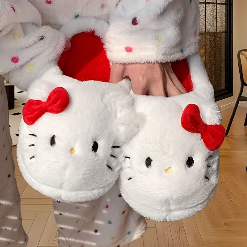 Kids Plush Slippers Non-Slip Flannel Warm House Shoes
