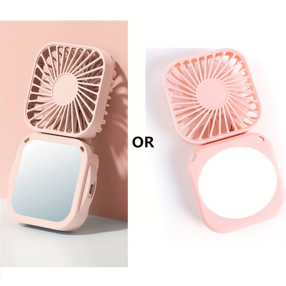 Mini egiluvchan bo'yin ventilyatori va makiyaj oynasi - bu tashqi foydalanish uchun mo'ljallangan portativ USB zaryadlanadigan qo'l ventilyatori. Ushbu ijodiy stol ventilyatori moslashtirilgan qulaylik uchun 3 tezlik sozlamasini taklif etadi.