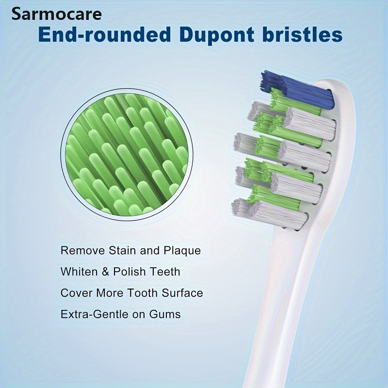 Juego de cabezales de cepillo de dientes eléctrico de repuesto de 6 u 8 unidades para cepillos de dientes sónicos