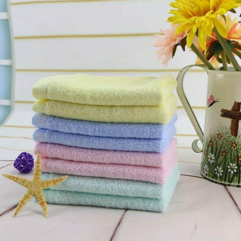 Microfiber Handkerchiefs in Macaroon Colors 24.89cm Square for Skin Comfort