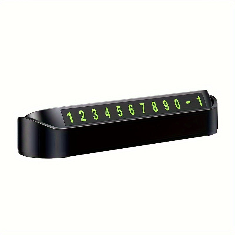 Plastic Car Parking Phone Plate Durable Temporary Parking Number Plate Auto Accessory