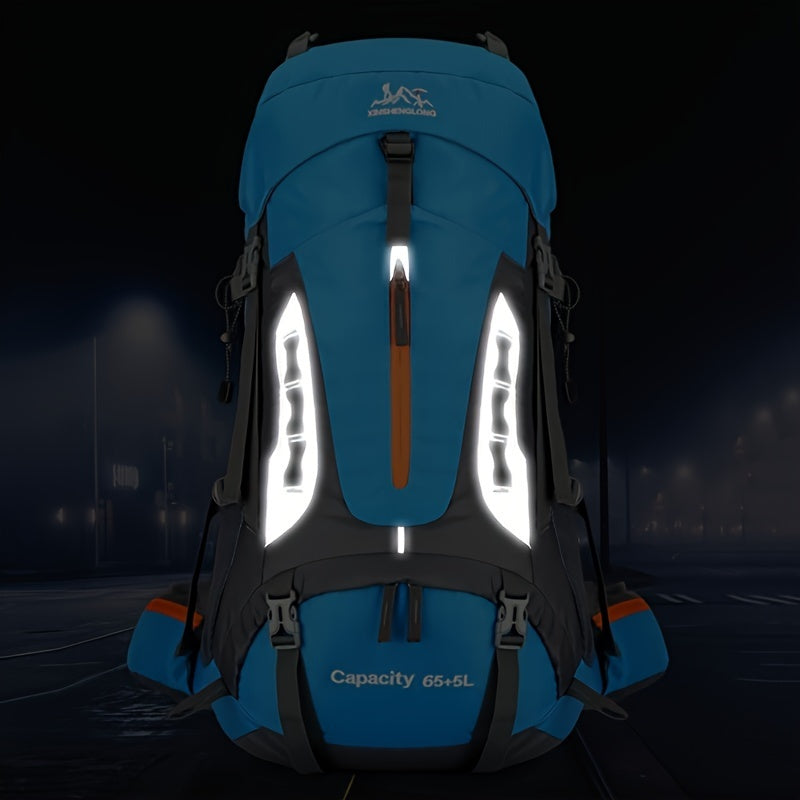 70L Erkaklar uchun naylon sayohat, yurish, baliq ovlash, omon qolish va sportlar uchun ryukzak