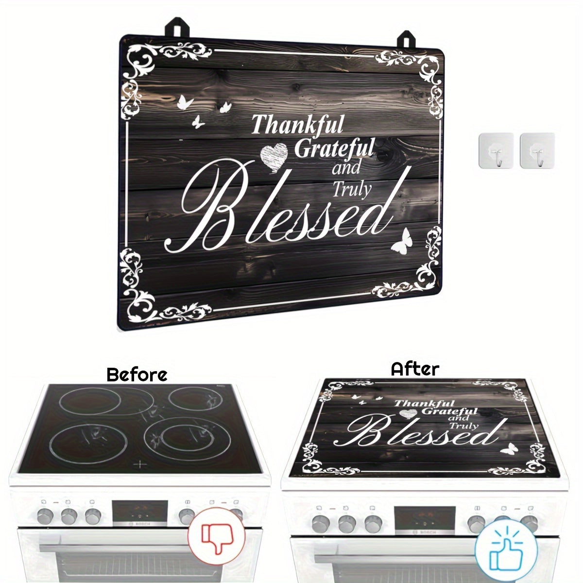 Extra Large Electric Stove Top Cover Waterproof Anti-Slip 28.5x20.5 Inches