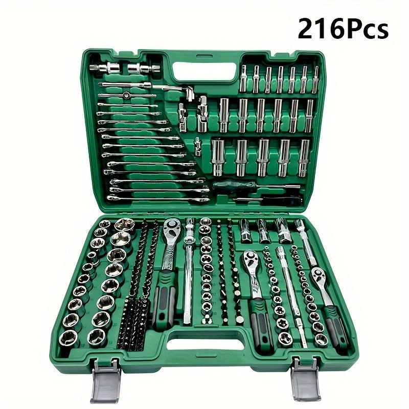 Auto Repair Kit for Dirt Bikes 216pcs Tools Storage Box Complete Accessory Set