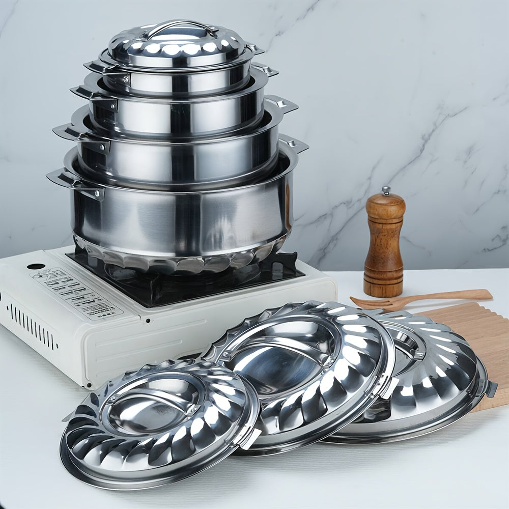 Double Insulation Pot Stainless Steel Kitchen Cookware Durable Heat Resistant