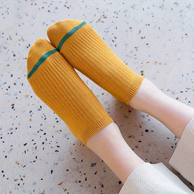 Men's 10 Pairs Solid Liner Anklet Socks Breathable Absorbent for Outdoor Wear